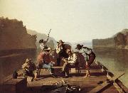 George Caleb Bingham Boater playing the Card Germany oil painting artist
